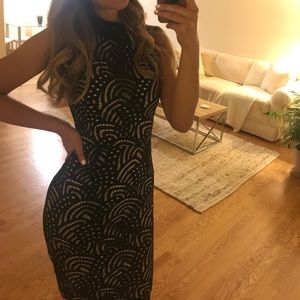 Bar III bodycon black little dress